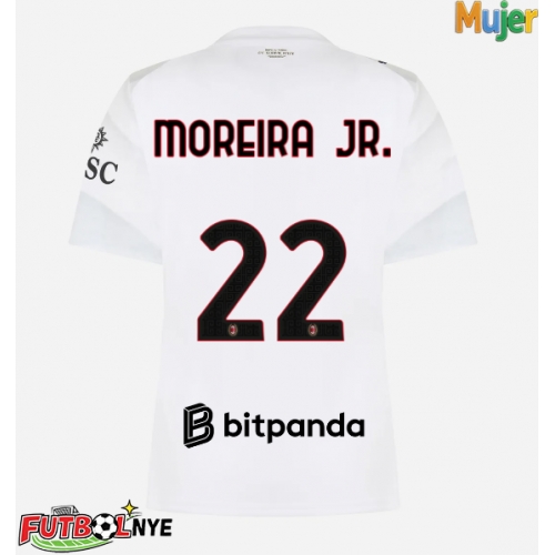 Camiseta AC Milan Diego Moreira #22 Visitante Equipación para mujer 2026-27 manga corta